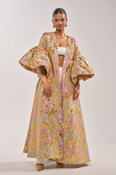LEMON DROP BROCADE DUSTER