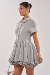 AVERY SHORT SLEEVE FRENCH TERRY MINI DRESS