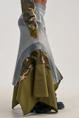 INES COLORBLOCKED MAXI SKIRT
