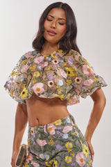 GARDEN PARTY FLORAL BLOUSE