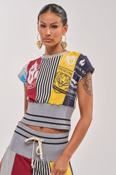 MIXED FEELINGS CROPPED T-SHIRT
