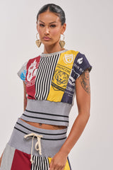 MIXED FEELINGS CROPPED T-SHIRT