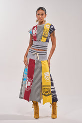 MIXED FEELINGS MIDI SKIRT