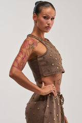 POPPING OFF TANK IN BROWN