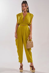 READY TO DANCE SLINKY PANT IN CHARTREUSE