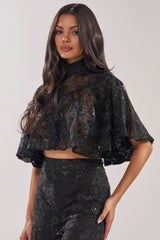 QUEEN B LACE BUTTON DOWN