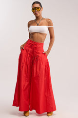 DANCE THE NIGHT AWAY PALAZZO PANT IN RED