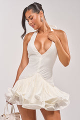 WILD HEART HALTER MINI DRESS