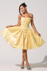 SHE CUTE CORSET MIDI DRESS