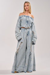 CAMILLE WIDE LEG DENIM