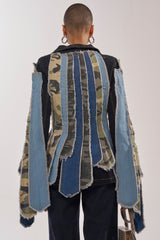 HERE FOR IT PATCHWORK BLAZER