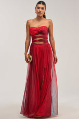 CELESTE CHIFFON MAXI DRESS IN MULTI