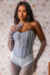 FEELING BLUE MESH CORSET