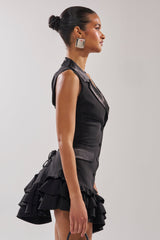 SUITED UP SLEEVELESS MINI DRESS