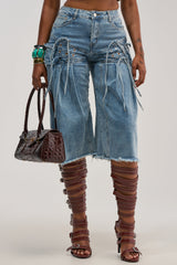 BABY GIRL DENIM GAUCHO SHORT