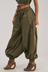 GUESS WHO BALLOON PANT IN OLIVE