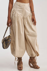 LUCKY FOR YOU BALLOON PANT IN BEIGE