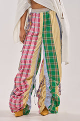 MIXED PLAIDS JOGGER