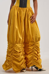 DON'T MIND ME RUCHED JOGGER IN YELLOW