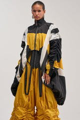 DON'T MIND ME HIGH LOW WINDBREAKER IN YELLOW