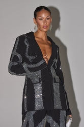 GEMINI RHINESTONE BLAZER