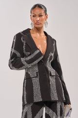 GEMINI RHINESTONE BLAZER
