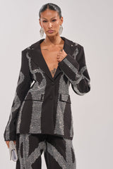 GEMINI RHINESTONE BLAZER