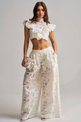 EMMA EMBROIDERED BALLOON PANT