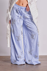 SWEET DREAMS RHINESTONE POPLIN PANT