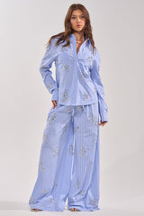 SWEET DREAMS RHINESTONE POPLIN PANT