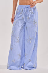 SWEET DREAMS RHINESTONE POPLIN PANT