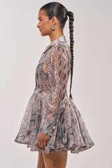 WILD RHYTHM SNAKE PRINT MINI DRESS