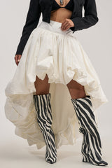 THE BIGGER THE BETTER HIGH LOW MAXI SKIRT