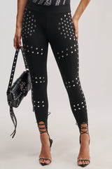 SNATCHED AND SCULPTED STUD LEGGING