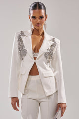 SPEND IT ALL ON ME EMBELLISHED BLAZER