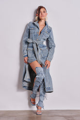 CAMILLA DENIM TRENCH