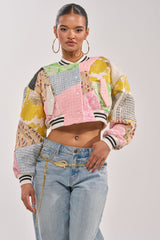 ESTELLE PATCHWORK BOMBER