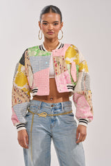 ESTELLE PATCHWORK BOMBER