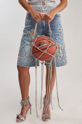 COURTSIDE BLING BASKETBALL PURSE