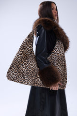 WILD ONE PU OVERSIZED TOTE