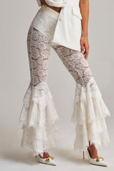 COACHELLA LACE RUFFLE PANTS