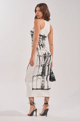 BREAK FREE PRINTED MIDI DRESS