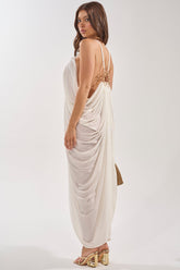 BALI MAMI LOW BACK MAXI DRESS IN WHITE