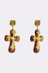 CROSS MY HEART EARRING