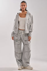 GET WITH IT WIDE LEG CARGO JOGGER