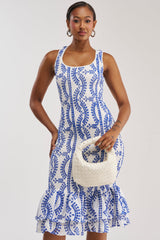 SUMMER OF LOVE SMOCKED EYELET MAXI DRESS