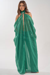 MAKE A STATEMENT CAPE IN GREEN