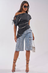 LITTLE SNAKE BERMUDA SHORT