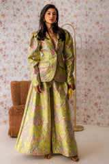 LUCY BROCADE WIDE LEG PANT