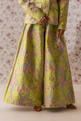LUCY BROCADE WIDE LEG PANT